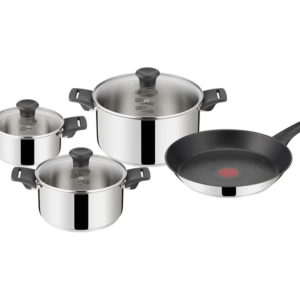 Jamie Oliver TEFAL Everyday Kitchen StainlessSteel sæt 7 dele E321S755