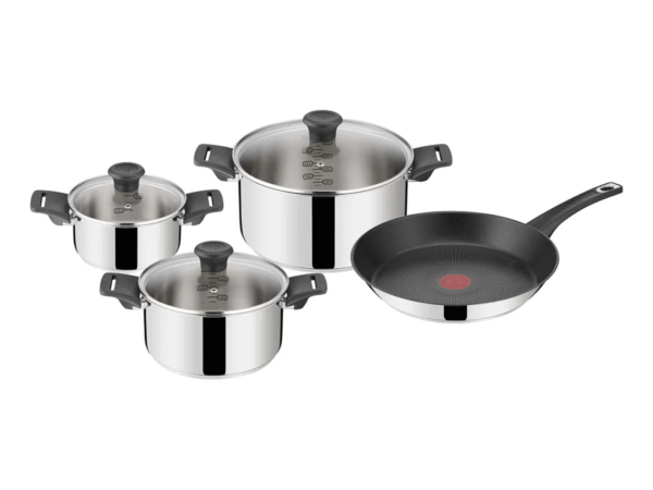 Jamie Oliver TEFAL Everyday Kitchen StainlessSteel sæt 7 dele E321S755