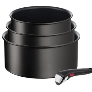 TEFAL Ingenio Eco resist Sæt med 4 dele (16/18/20 cm) Sort L3979202