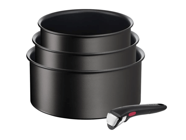 TEFAL Ingenio Eco resist Sæt med 4 dele (16/18/20 cm) Sort L3979202