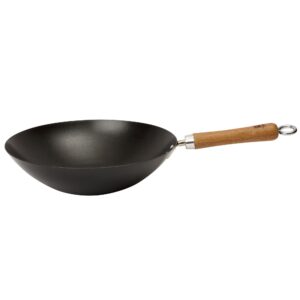 NS kulstål sort wok 30 cm.