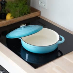Qookware - Emaljeret Støbejerns Sautergryde, 3,5 liter