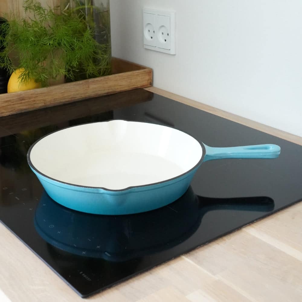 Qookware - Emaljeret Støbejerns Stegepande, 26cm