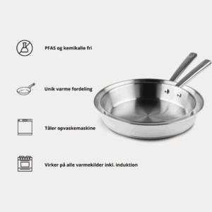 Qookware - Stegepandesæt - 24+28 cm - ChefGrade