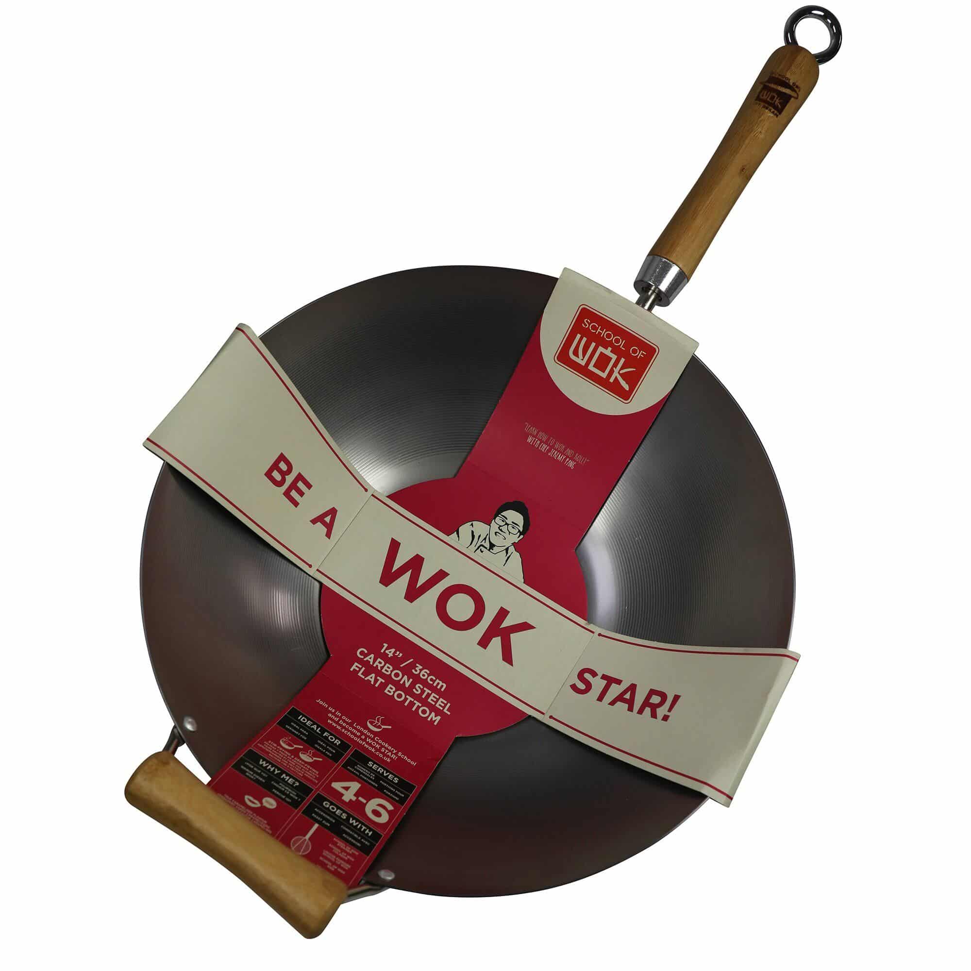 Dexam Kulstål wok 36 cm.