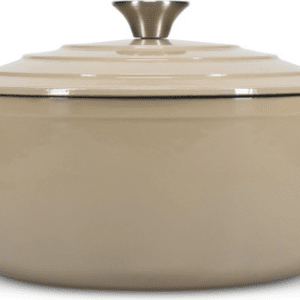 Støbejernsgryde Salt & Pepper Ferno Ø26 cm beige, ovnsikker til induktion og ovn, leveres i gaveæske